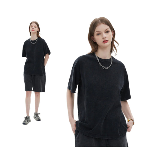 RetroEdge Heavyweight Washed Tee – Timeless Style & Superior Comfort